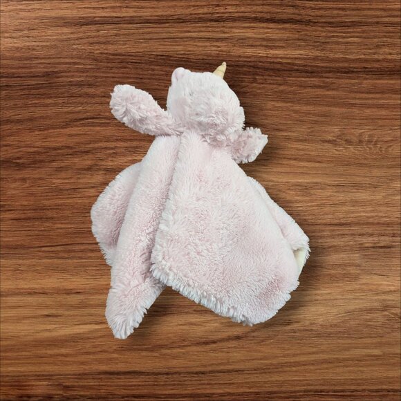 Kellytoy Pink Unicorn Lovey Baby Blanket With Rattle Plush Cuddle Comfort - Picture 2 of 8